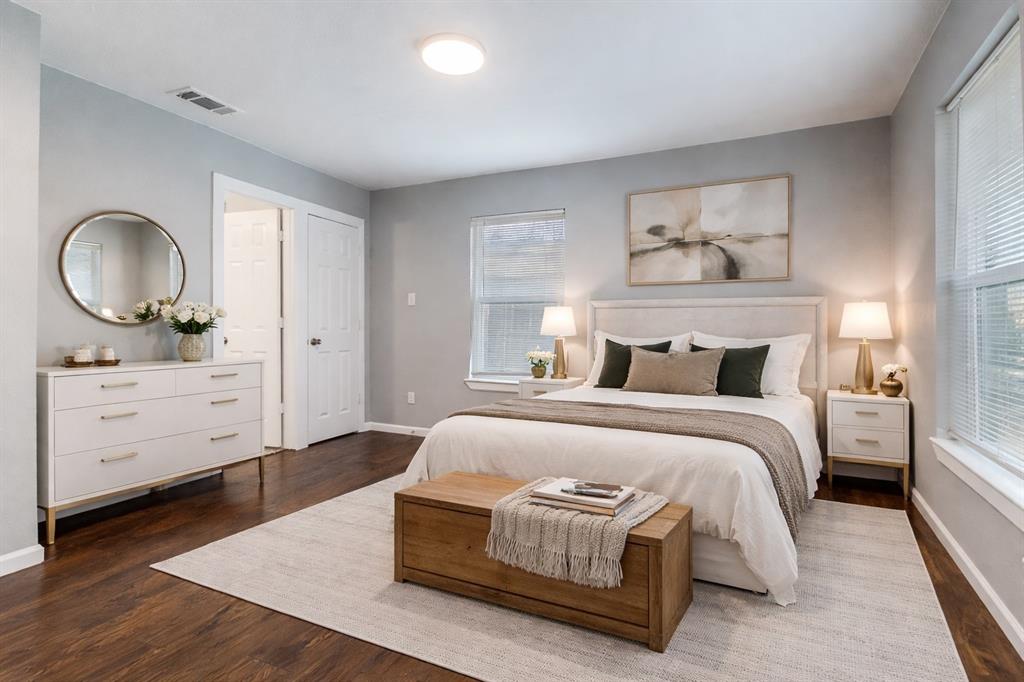 4010 Copeland Street Dallas, TX 75210 - Photo 16 of 23 a bedroom with a bed and a dresser
