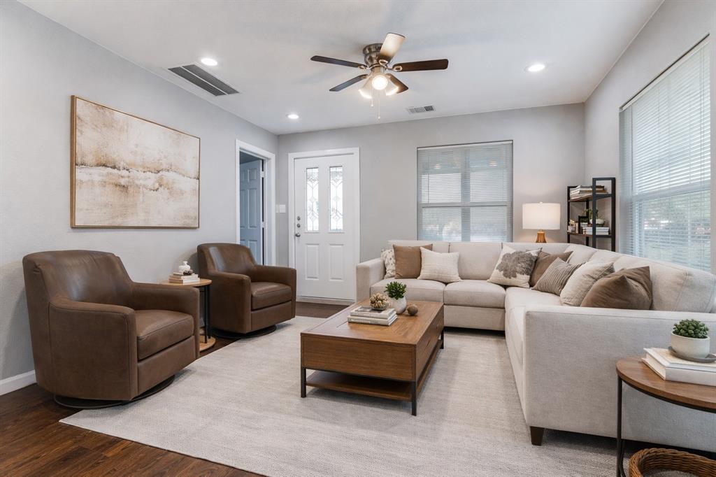 4010 Copeland Street Dallas, TX 75210 - Photo 4 of 23 a living room with furniture and a large window