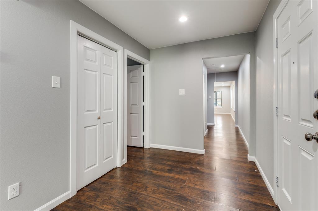 4010 Copeland Street Dallas, TX 75210 - Photo 10 of 23 a view of a hallway with wooden floor