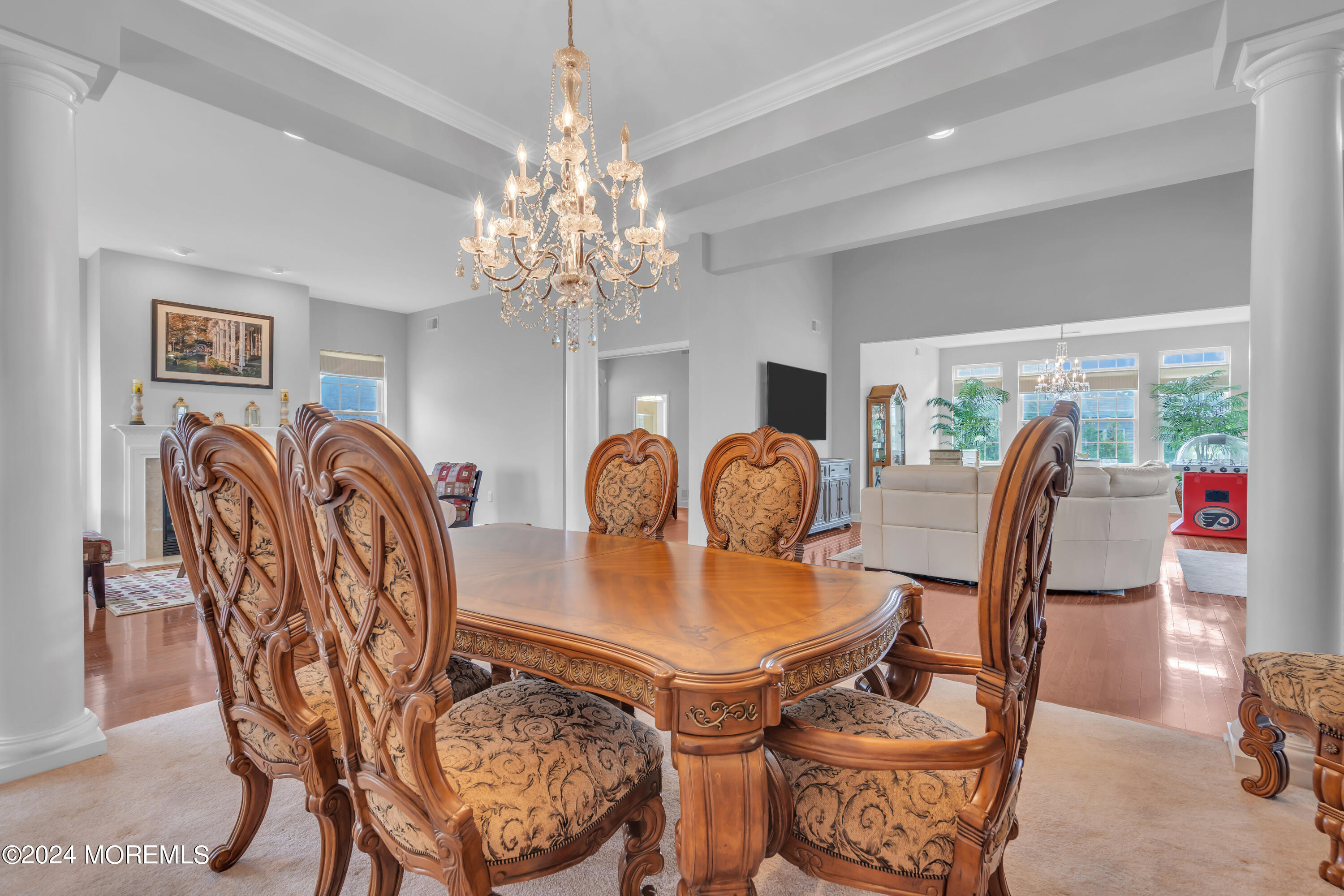 49 Eagleswood Drive Waretown, NJ 08758 - Photo 14 of 51 a view of a dining room with furniture