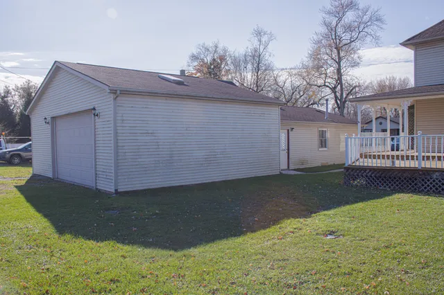a backyard of a house
