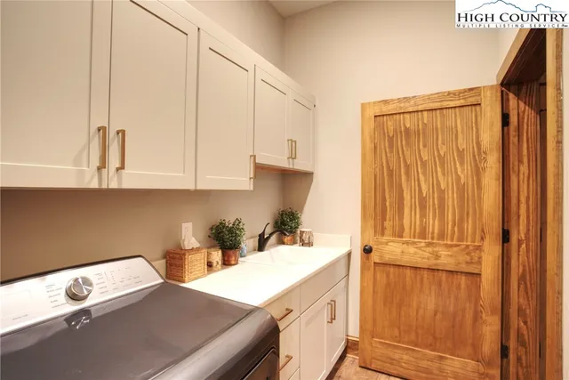 a room with storage and utility