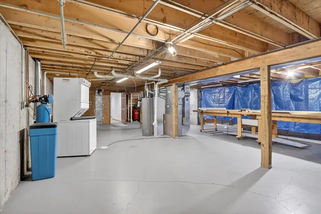 a view of a storage room