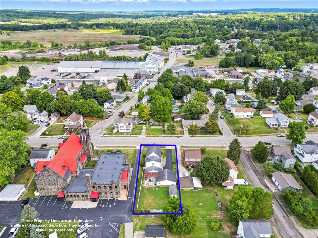 519 West Ridge Avenue Sharpsville, PA 16150 - Photo 48 of 48 an aerial view of residential building with outdoor space and lake view