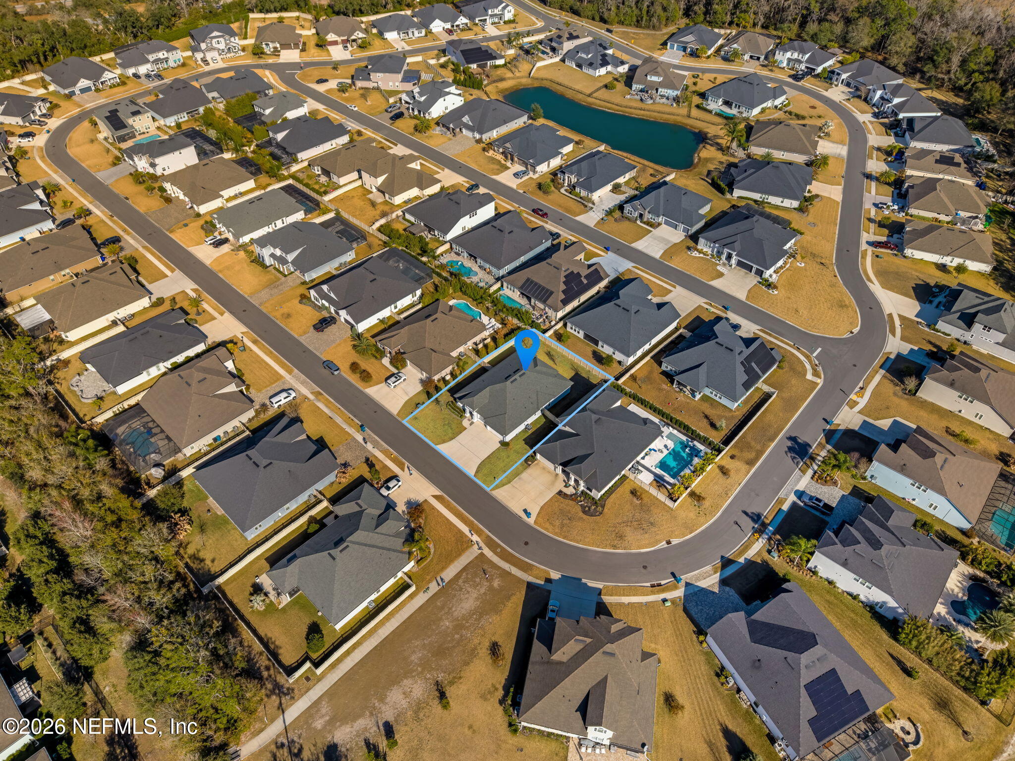 348 Windwalker Drive St. Augustine, FL 32092 - Photo 50 of 56 Aerial View of the Home & Community