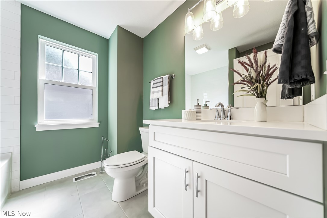 3959 Ardmore Road Cleveland Heights, OH 44121 - Photo 20 of 38 Bathroom featuring vanity, tile floors, and toilet