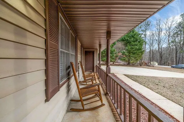 a view of outdoor space and deck