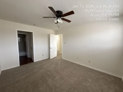 a view of an empty room