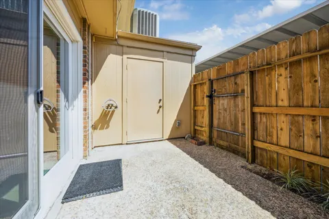 a view of a house with a wooden door