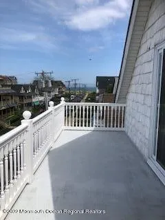 a view of city from a balcony