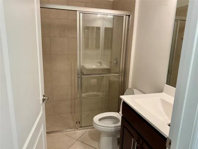 a bathroom with a mirror