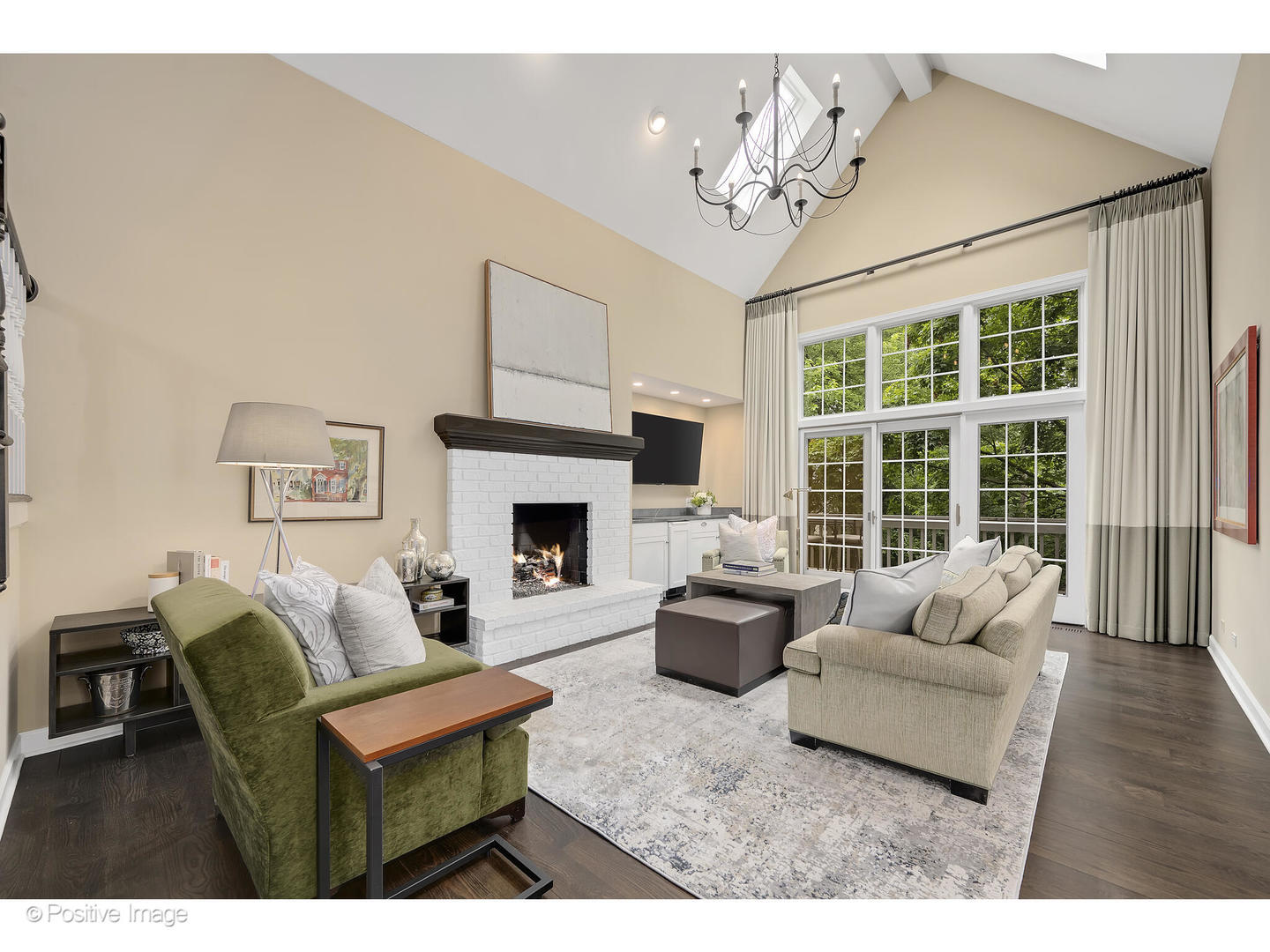 13 Tartan Ridge Road Burr Ridge, IL 60527 - Photo 15 of 37 a living room with furniture and a fireplace