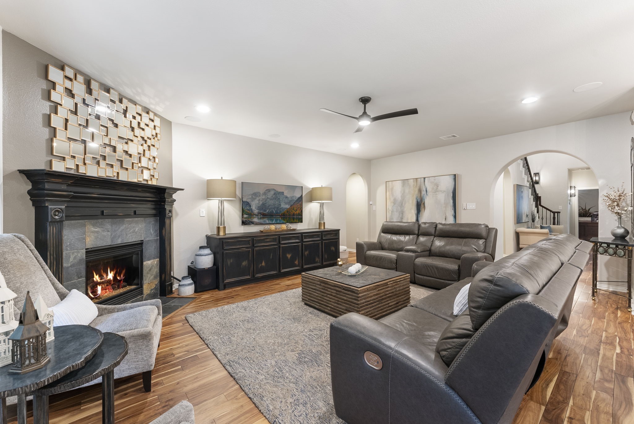 27614 Colin Springs Lane Spring, TX 77386 - Photo 12 of 47 Another view showing the arched entry from the main hallway