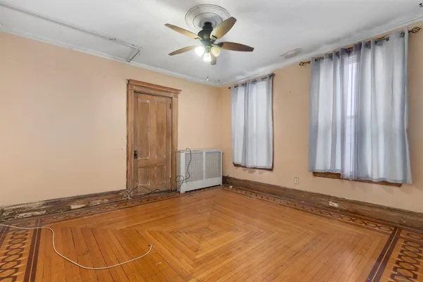 a view of a livingroom with a staircase