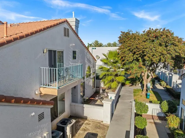 a house view with a garden space
