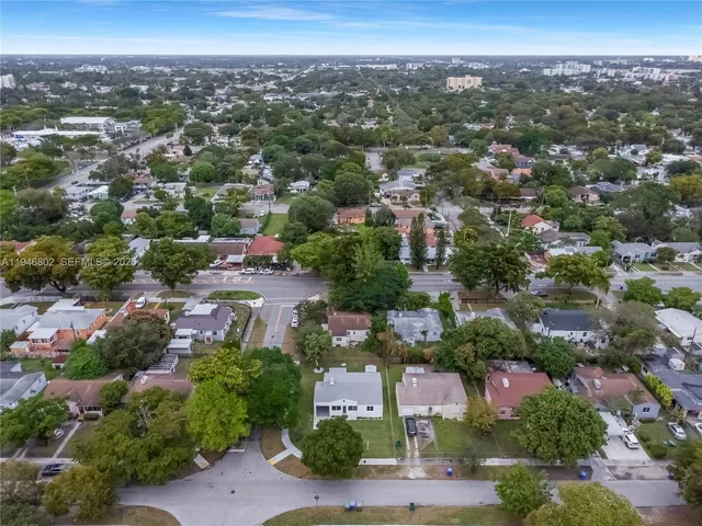 an aerial view of a city