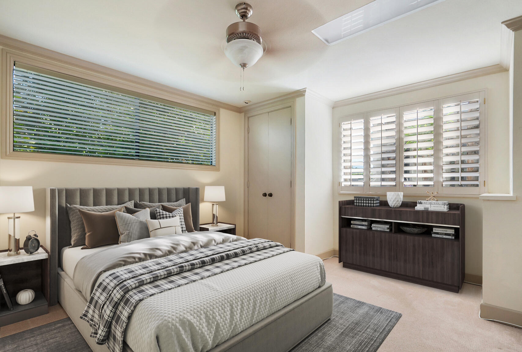 137 Desert W Drive Rancho Mirage, CA 92270 - Photo 22 of 56 a bedroom with a large bed and a dresser