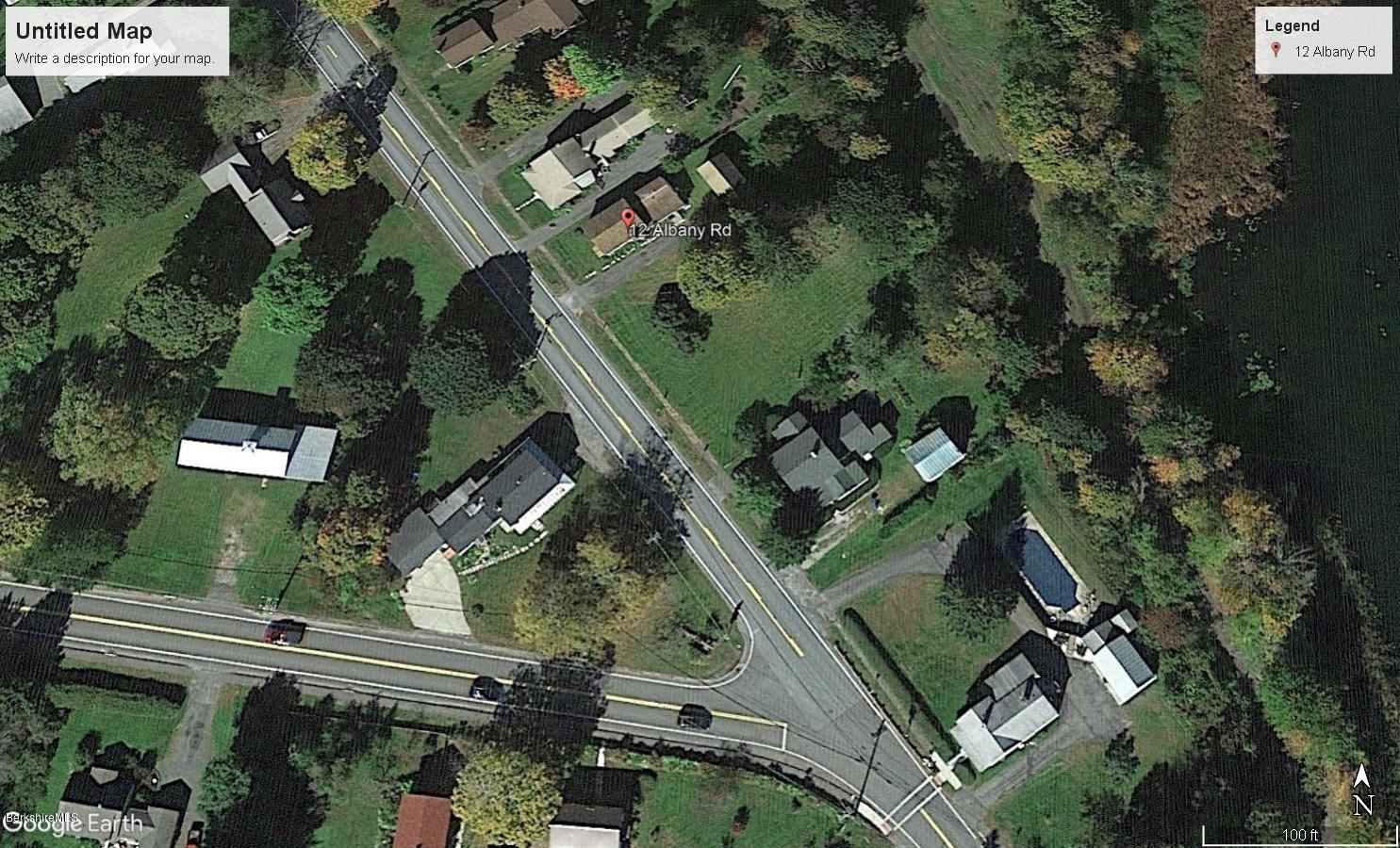 12 Albany Road West Stockbridge, MA 01266 - Photo 12 of 12 Arial Vew 12 Albany Rd