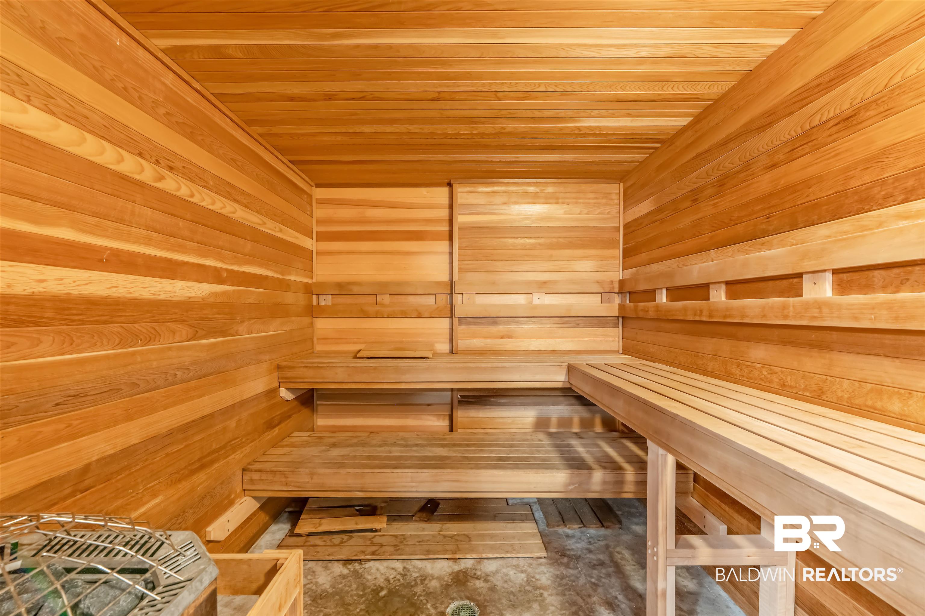 27800 Canal Road, Unit 113 Orange Beach, AL 36561 - Photo 25 of 35 Relaxing sauna with wood ceiling and wood walls