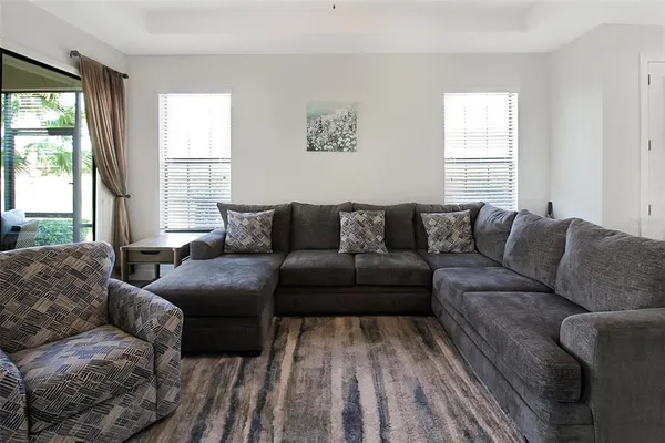 a very nice looking room with a large window