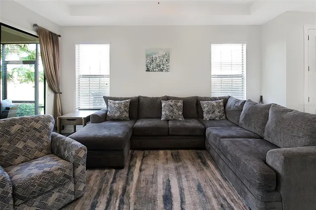 a very nice looking room with a large window