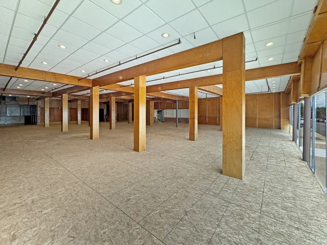 a view of large hall with an empty room