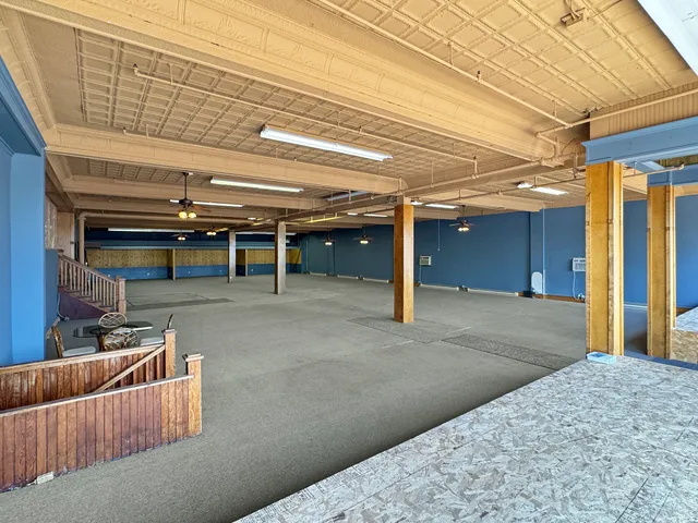 a view of a porch with furniture