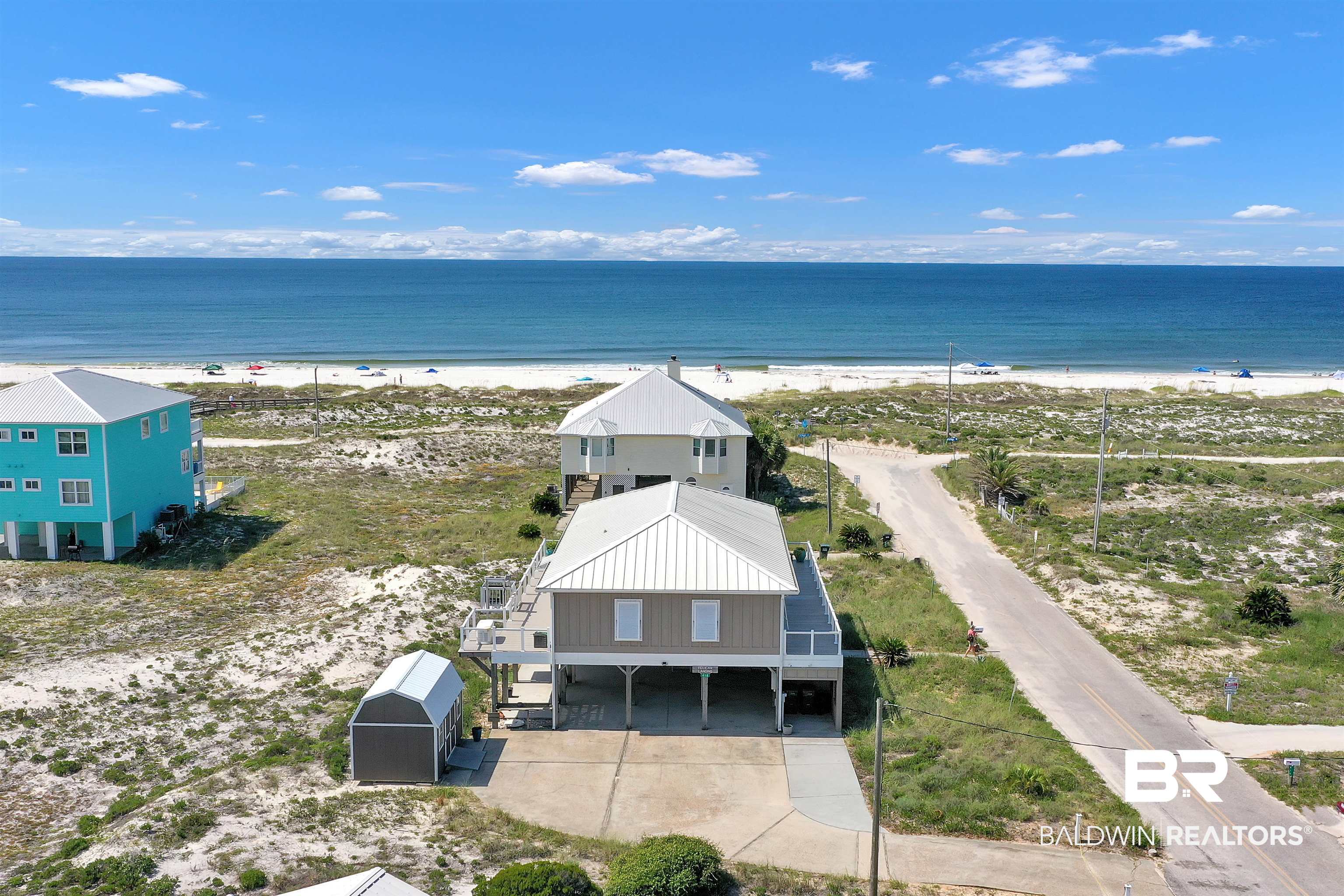 418 Veterans Road Gulf Shores, AL 36542 - Photo 47 of 51 Aerial view of expansive coastline