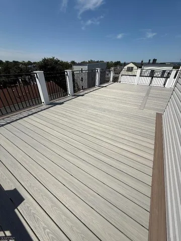 a view of balcony and floor