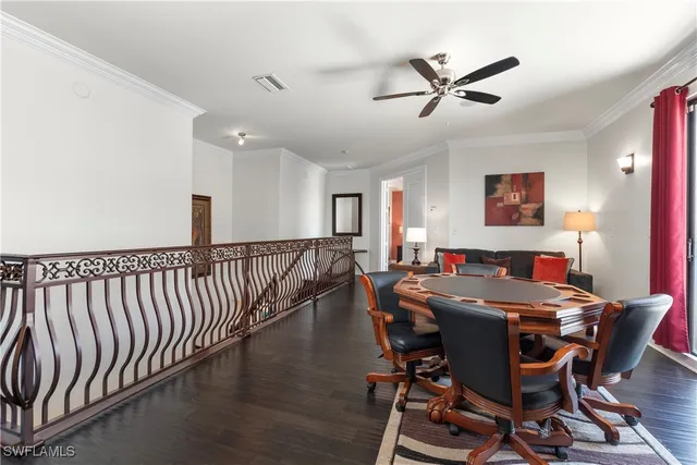 a view of a balcony with lake view