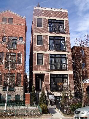 a front view of a multi story building