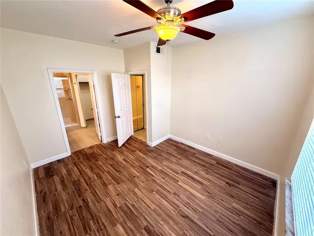 a room with washing machine