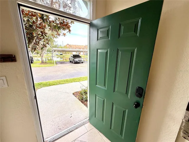 a view of a front door