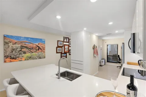 a view of a living room and dining room