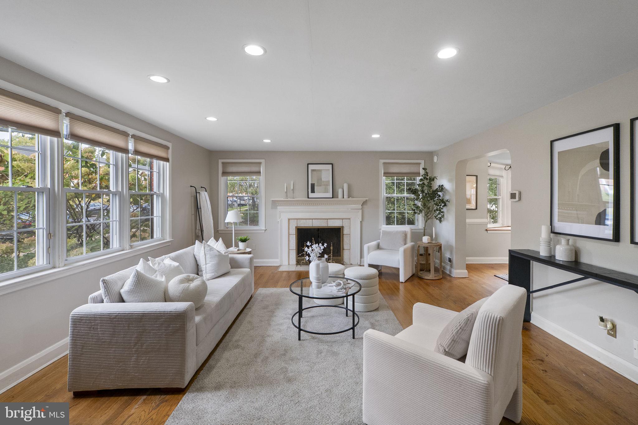 1541 Doxbury Road Baltimore, MD 21286 - Photo 5 of 38 Living Room with woodburning fireplace