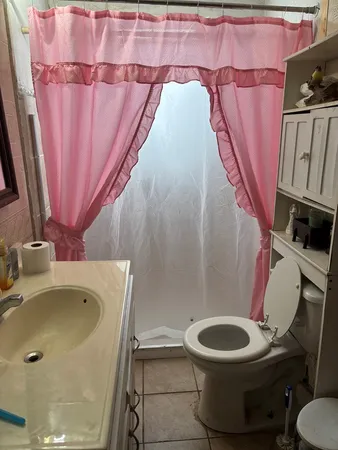 a bathroom with a sink and a toilet