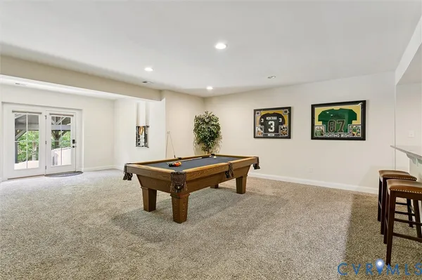 a view of a living room and dining room