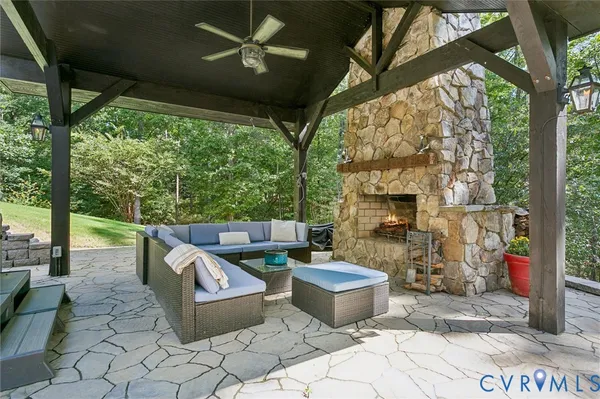 a view of a door with a porch