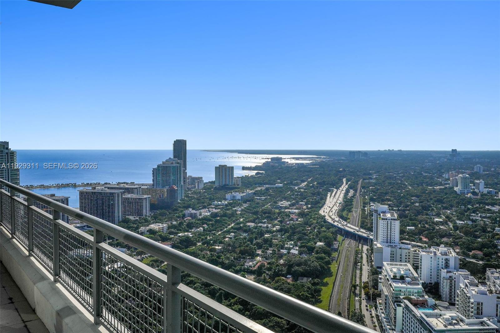 60 Southwest 13th Street, Unit 4607 Miami, FL 33130 - Photo 11 of 39 a view of city from a balcony