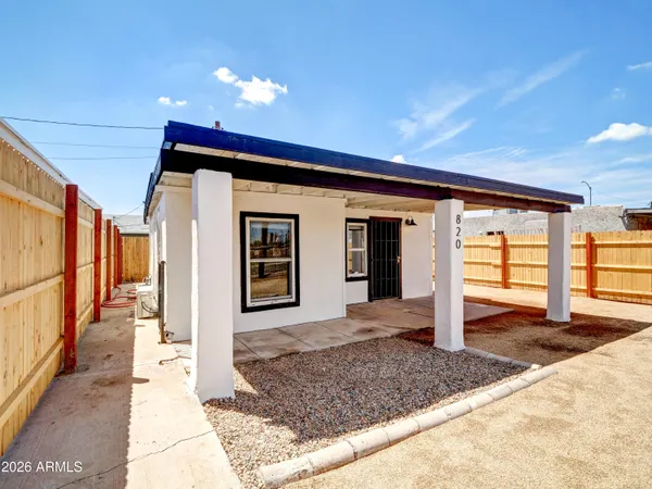 a front view of a house