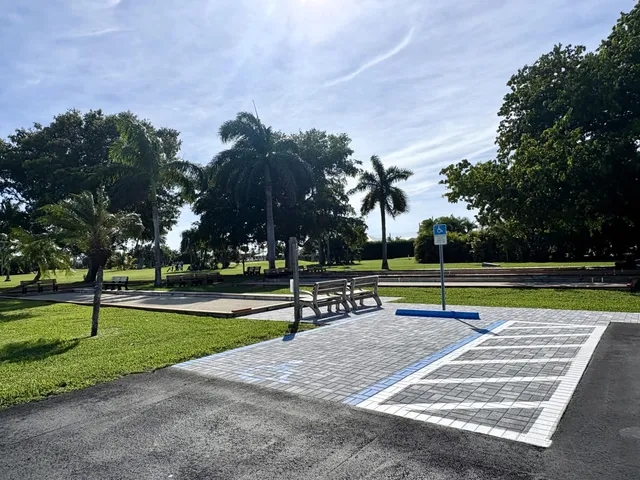 a view of yard with swimming pool