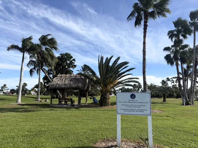 a view of a sign of a park