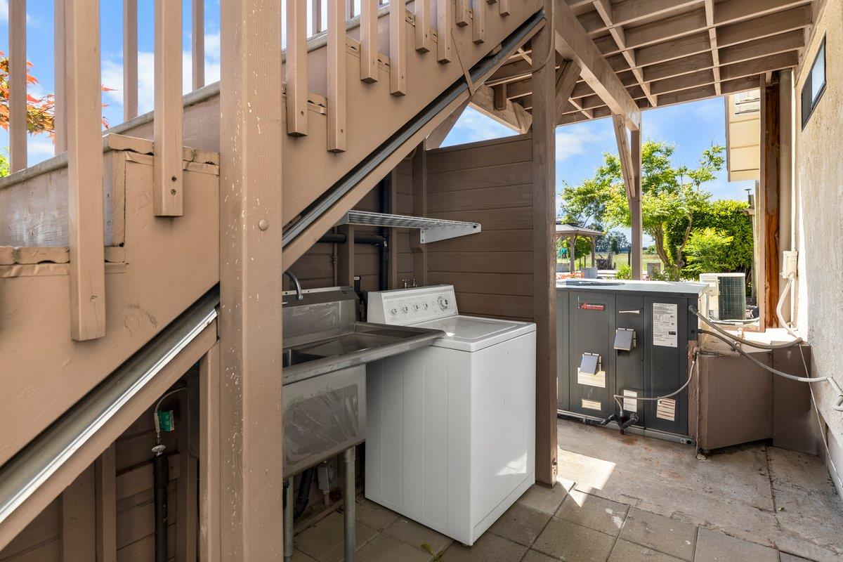 9930 Calvine Road Sacramento, CA 95829 - Photo 31 of 85 In-Law-Quarters 3 -Laundry area under staircase with sink