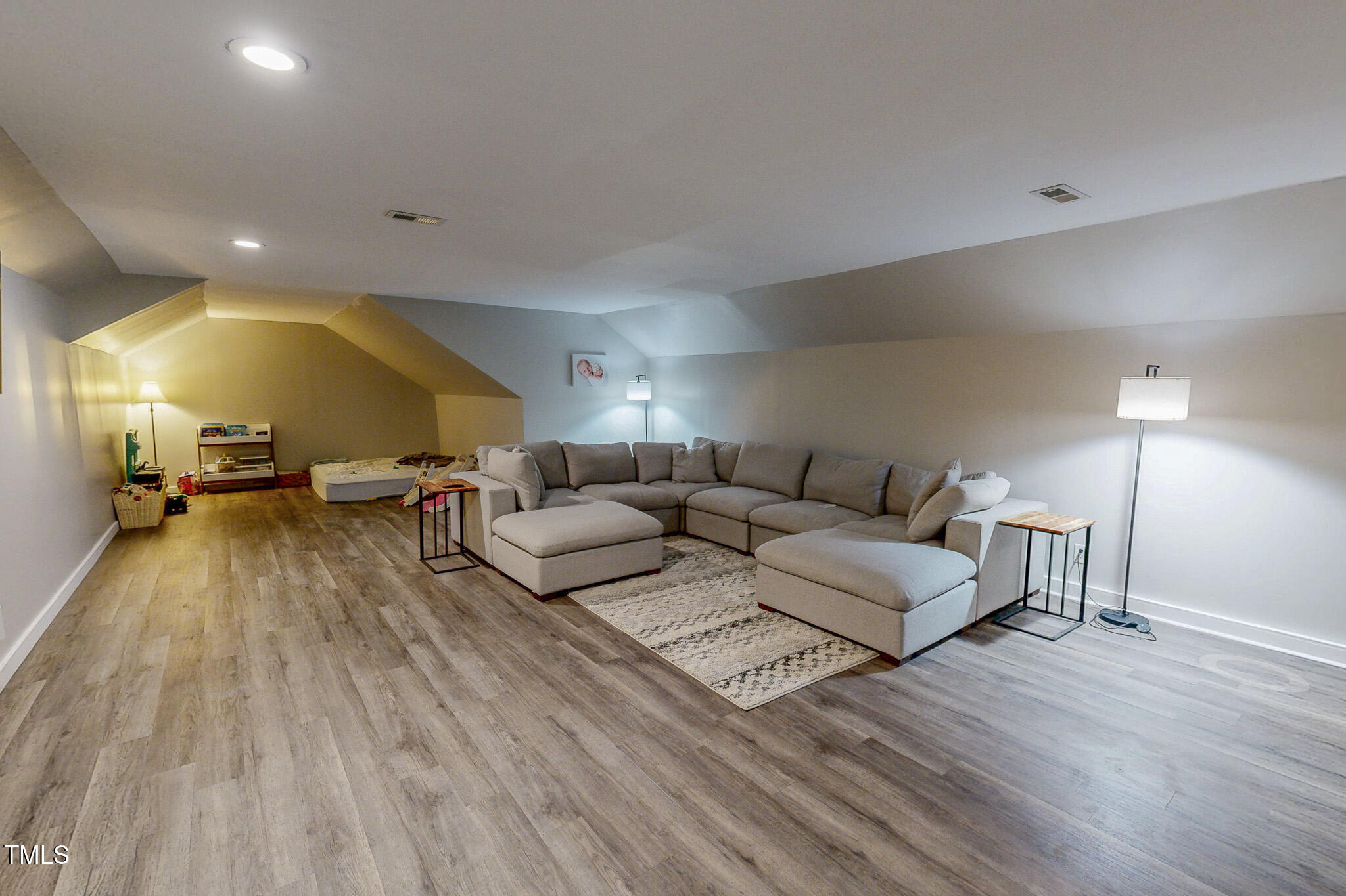 476 North Old Lantern Road Timberlake, NC 27583 - Photo 37 of 50 a living room with furniture and a wooden floor