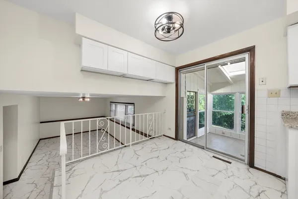 a view of a room with a sink