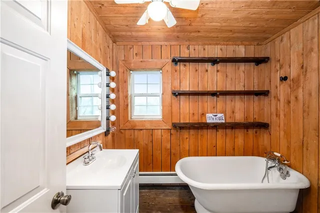 a bathroom with a sink and a bathtub