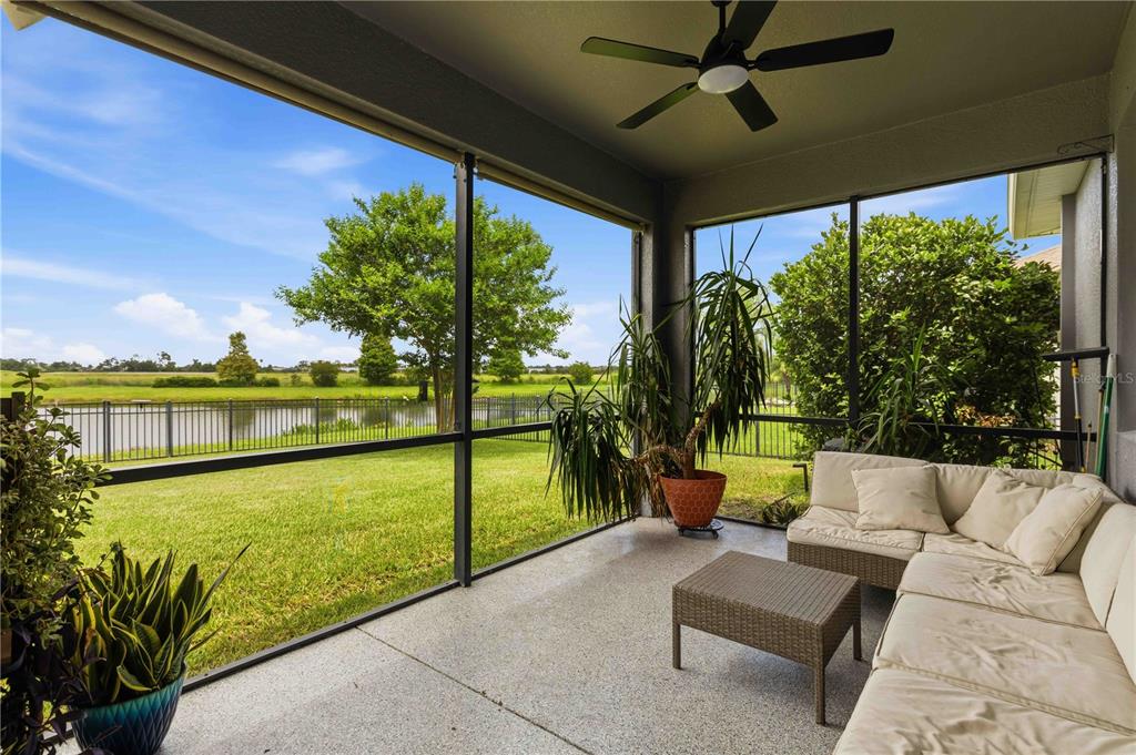 10920 79th Street East Parrish, FL 34219 - Photo 42 of 73 a balcony with furniture and garden view