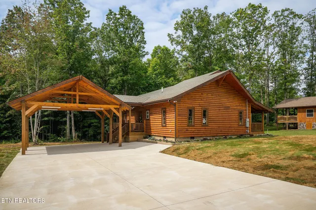 a house with lots of trees
