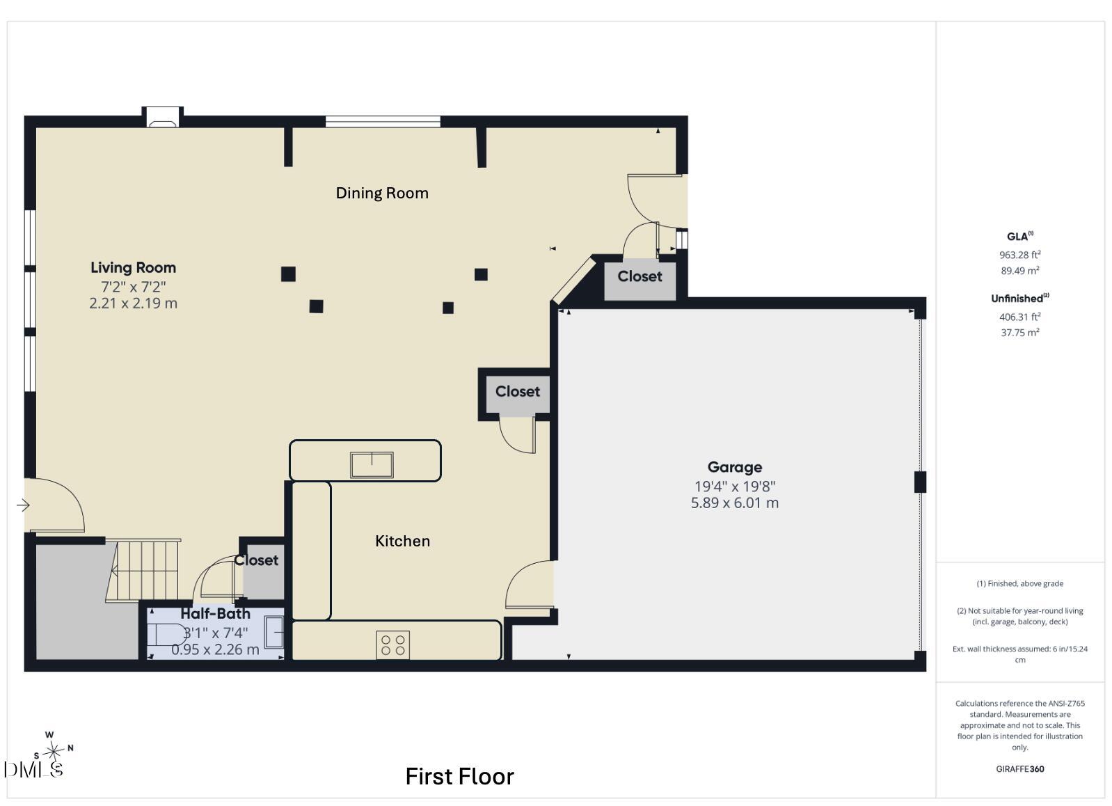 3790 Burtons Barn Street Raleigh, NC 27610 - Photo 21 of 22 First Floor Plan