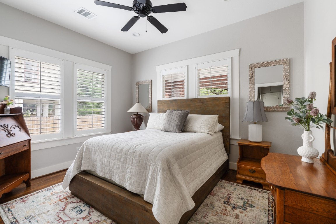 3206 Morrison Street Houston, TX 77009 - Photo 16 of 30 a bedroom with a large bed and a window